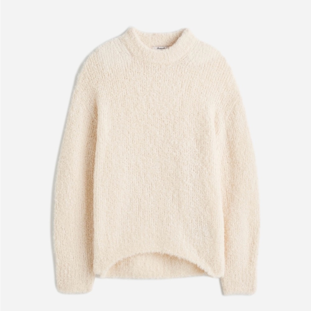 NWOT ~ Madewell Wool-Alpaca Blend Boucle-Knit Oversized Sweater ~